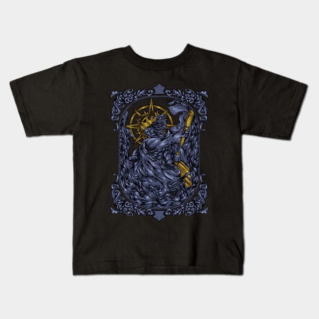 Hephaestus The Outsider God Kids T-Shirt by Artham